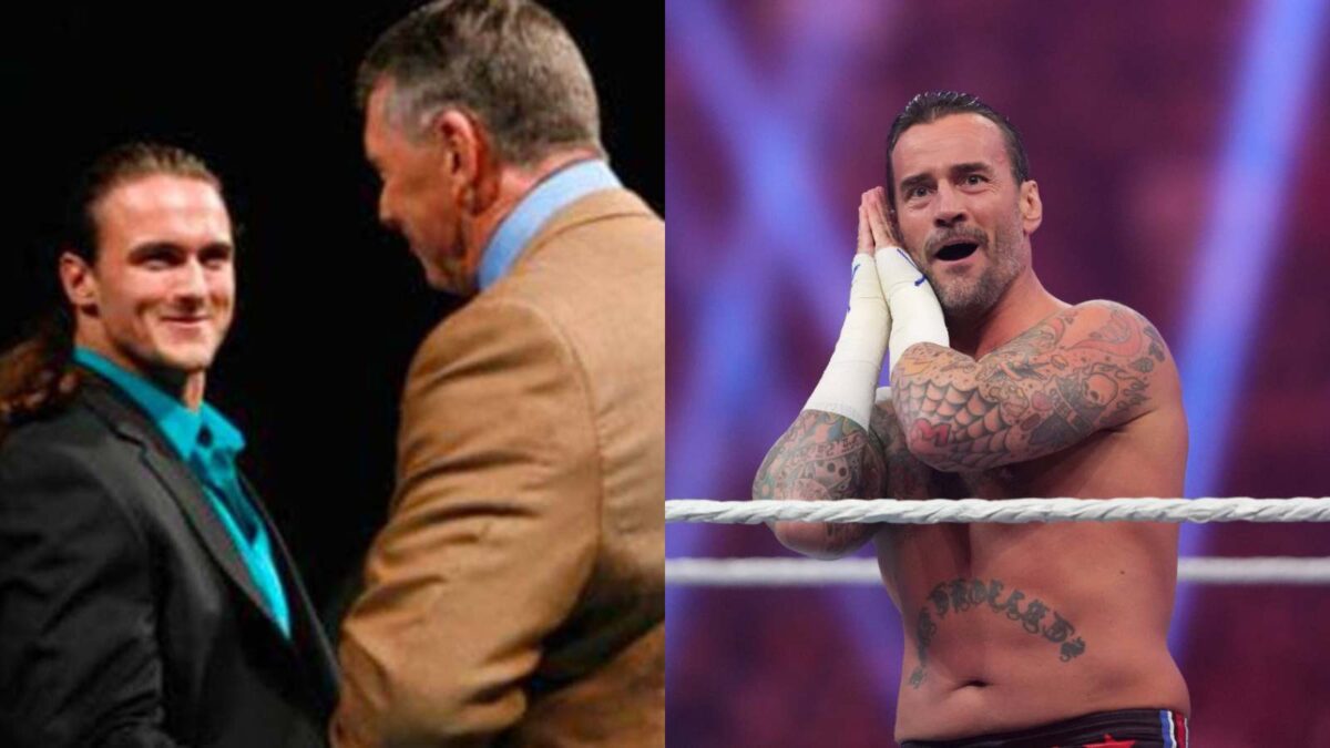 Drew McIntyre, Vince McMahon, and CM Punk 