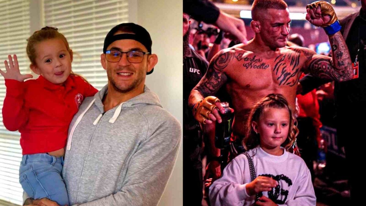 Dustin 'Papa' Poirier and others celebrate Father's Day