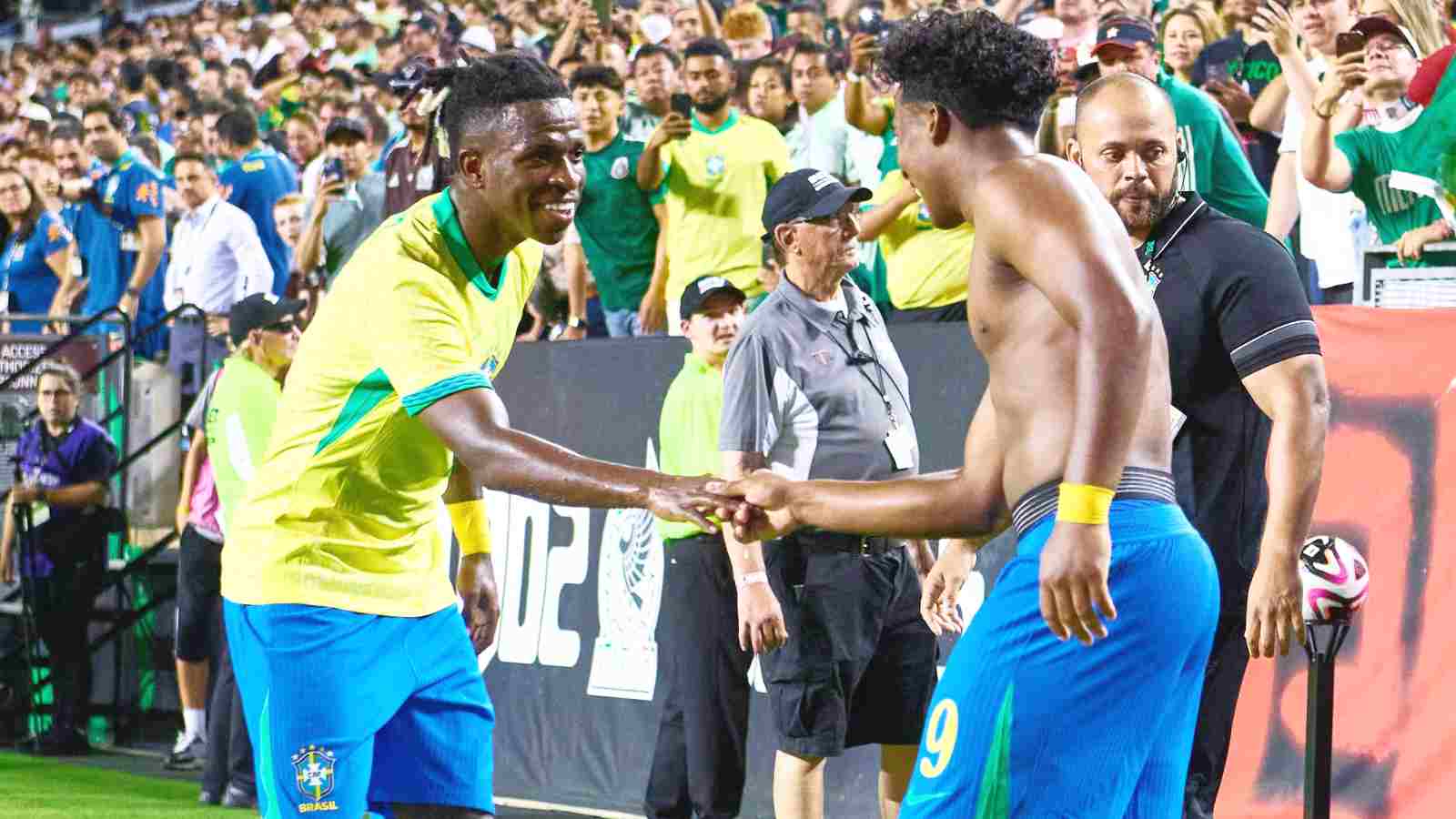 WATCH: “This duo is going to cook” – Vinicius Jr. links up with future Real Madrid teammate Endrick to score a scintillating 96th minute header for Brazil, fans react