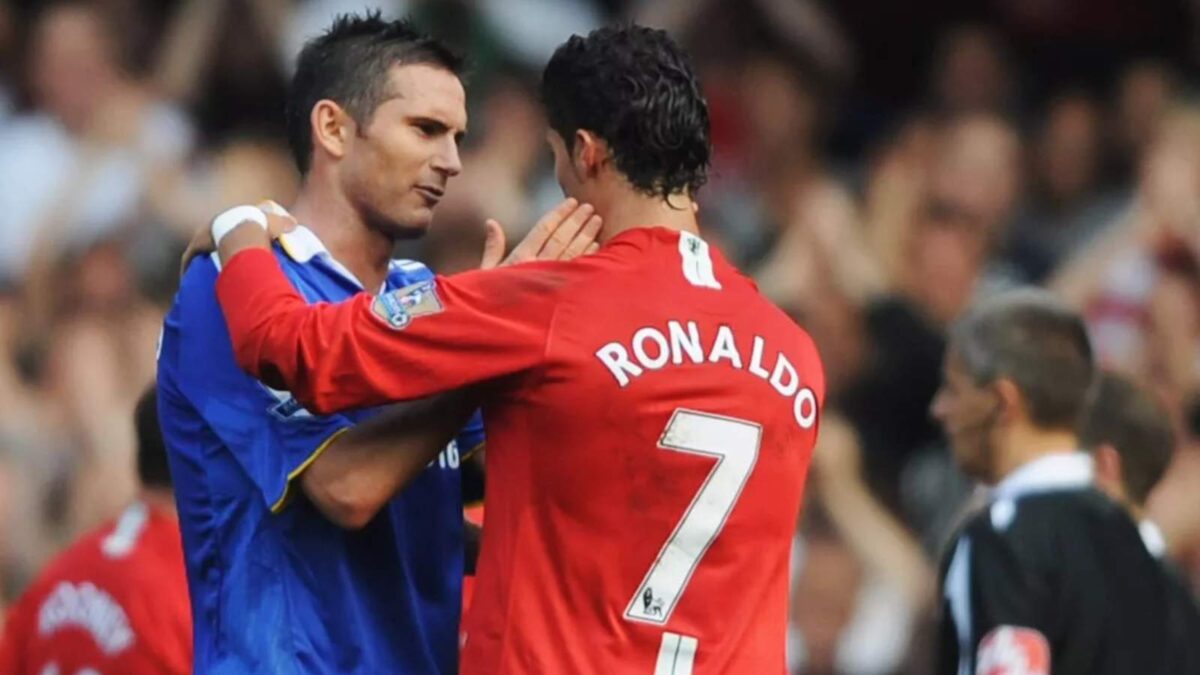 Frank Lampard and Cristiano Ronaldo