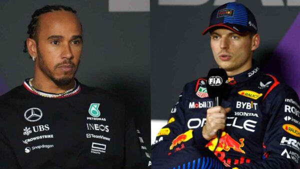 Lewis Hamilton and Max Verstappen