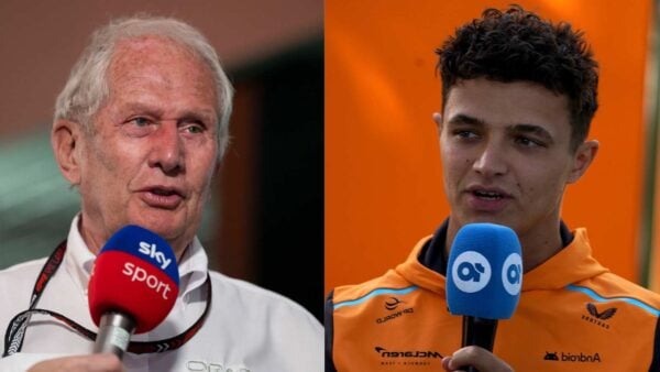 Helmut Marko and Lando Norris