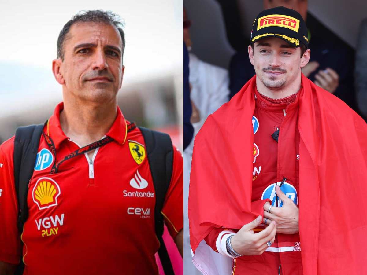 Ferrari's Marc Gene(L) and Charles Leclerc(R), via IMAGO