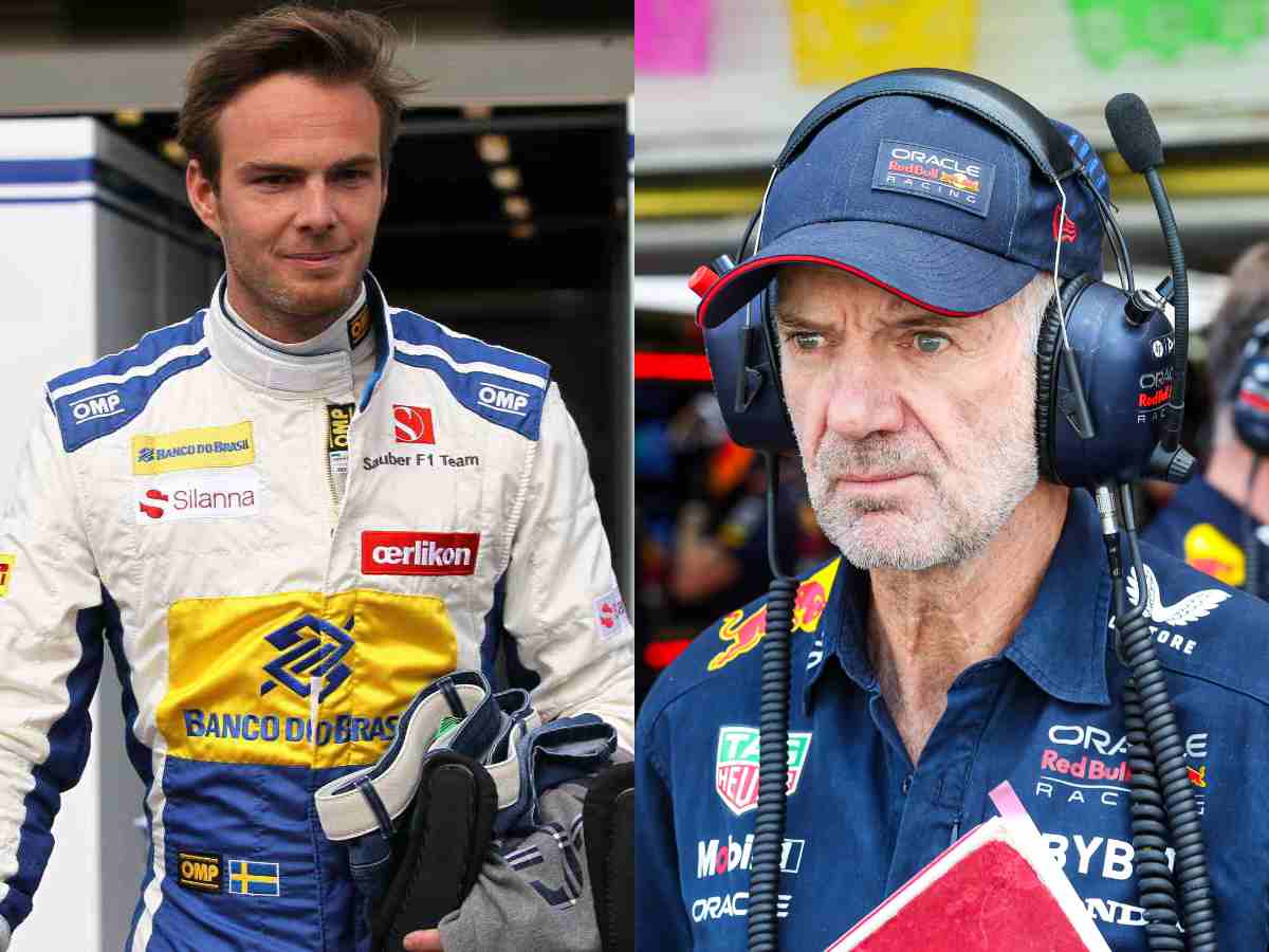 Van der Garde(L) and Red Bull's Adrian Newey(R), via IMAGO