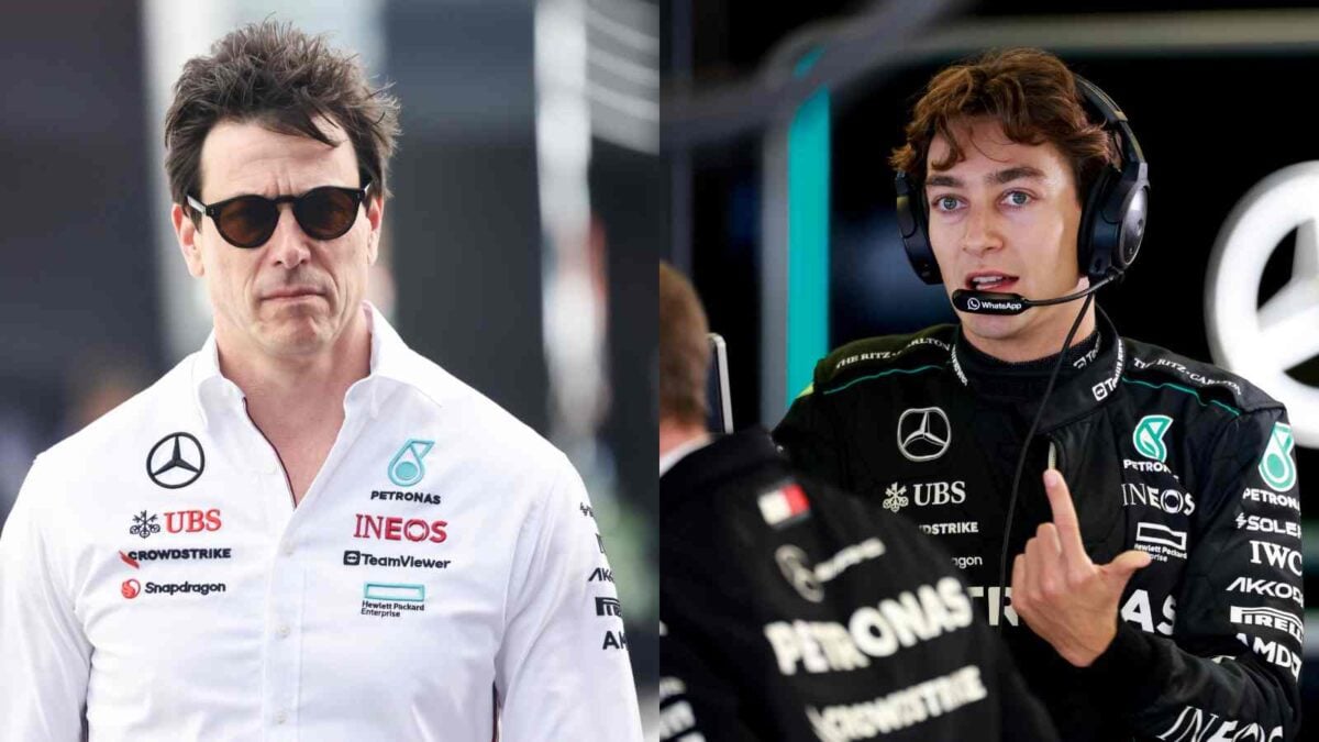 Toto Wolff and George Russell