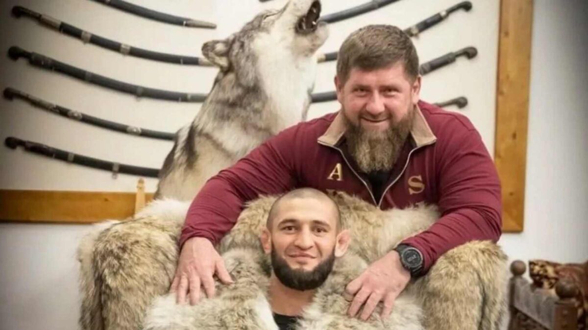 Khamzat Chimaev with Ramzan Kadyrov