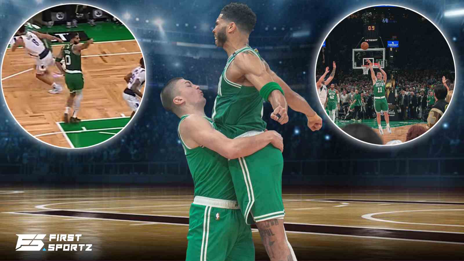 WATCH: Jayson Tatum directing pass to Payton Pritchard for half-time buzzer-beater shows Celtics chemistry to win 18th NBA title