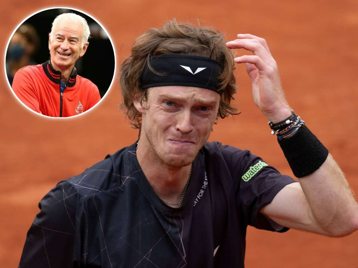 “If you’re going to go crazy…,” John McEnroe gives his verdict after Andrey Rublev loses his cool during Roland Garros match