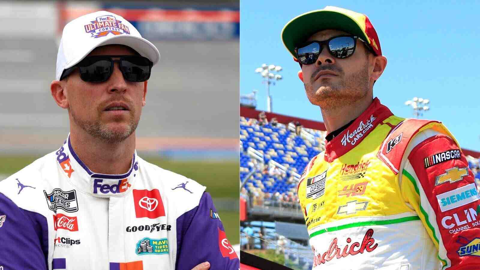 WATCH: “I think they’re pissed”- Denny Hamlin claims easily offended NASCAR official is behind the Kyle Larson waiver delay