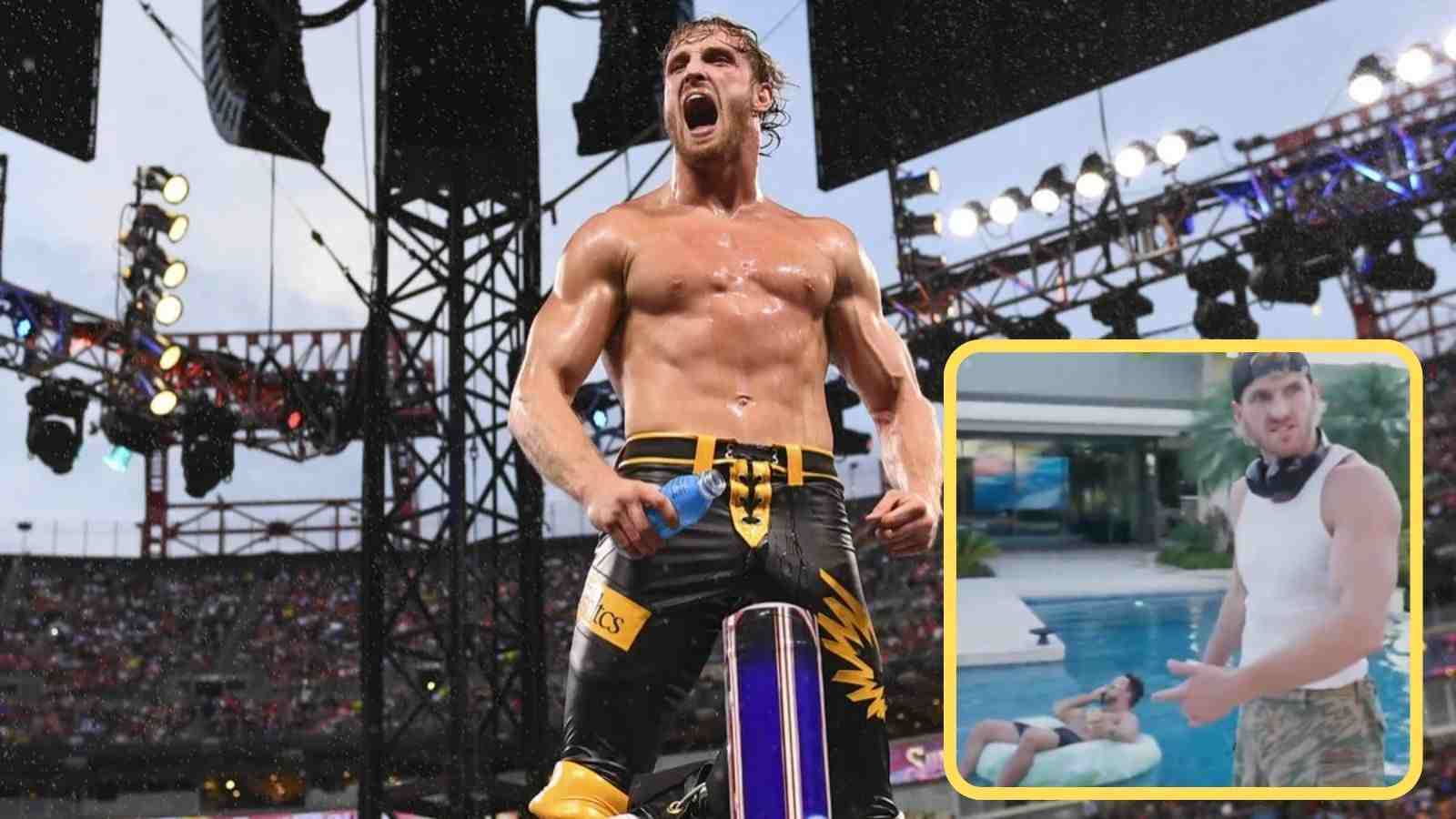 WATCH: 41-year-old WWE star invades Logan Paul’s home and gets caught in the swimming pool on SmackDown 