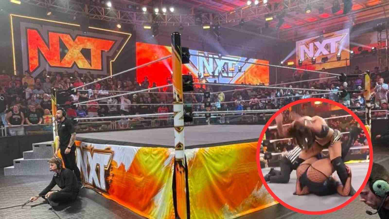 “NXT is better than the main product”- Wrestling fans go berserk as 35-year-old WWE star SPANKS female star just moments before victory on live TV 