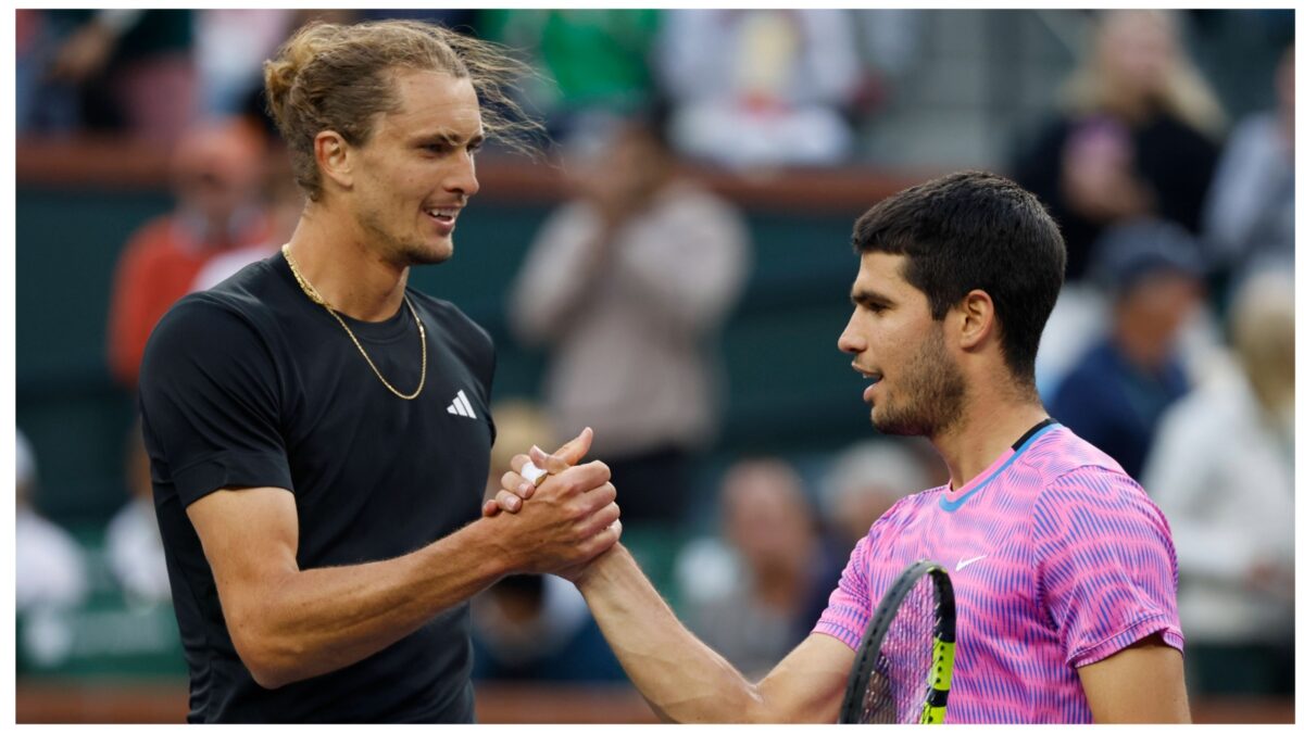 Alexander Zverev and Carlos Alcaraz