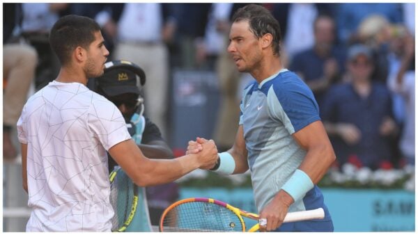 Carlos Alcaraz and Rafael Nadal