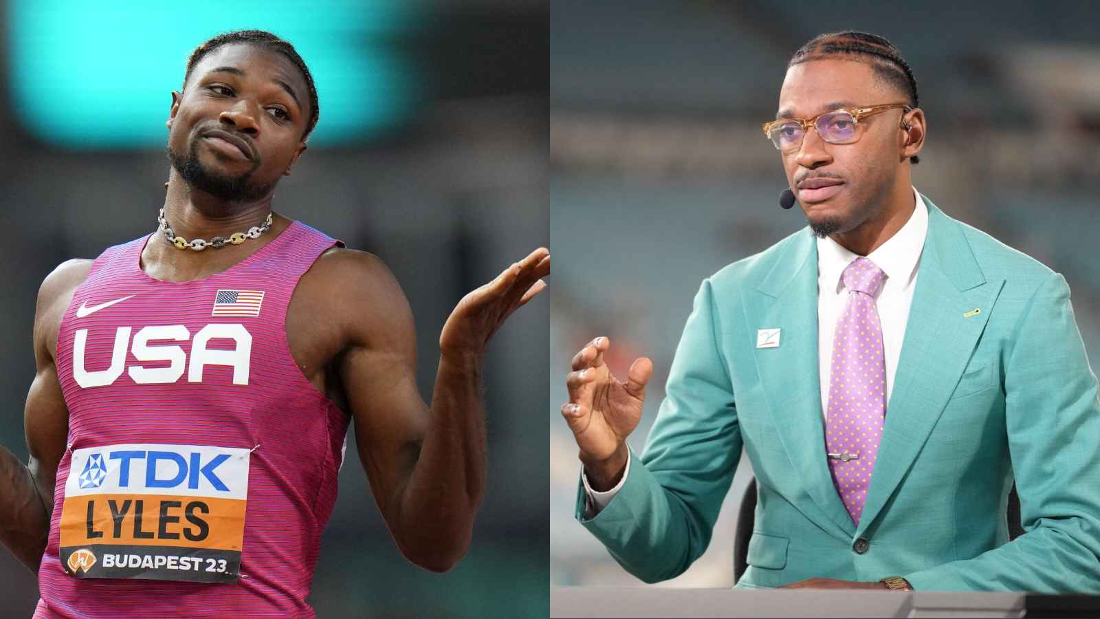 Robert Griffin III has a subtle reaction to Noah Lyles clocking 19.60 in 200m just 4 weeks before the Olympics