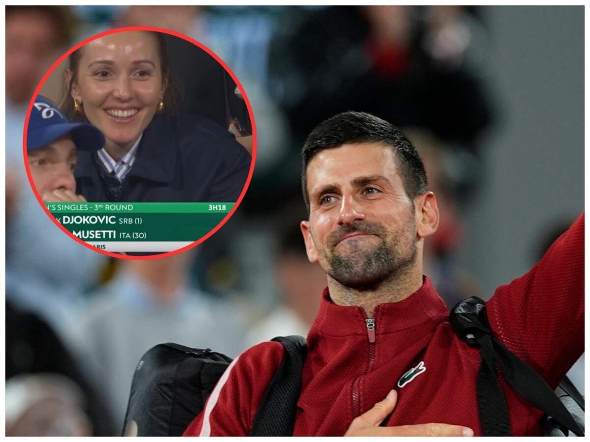 “As if I knew,” Jelena Djokovic reveals the reason behind her smile when Novak Djokovic was down and out against Lorenzo Musetti