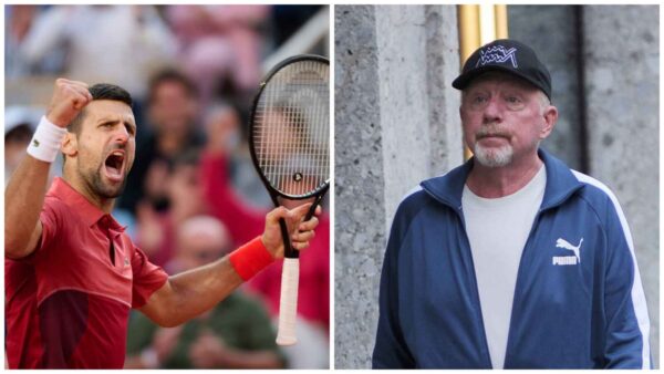 Novak Djokovic and Boris Becker