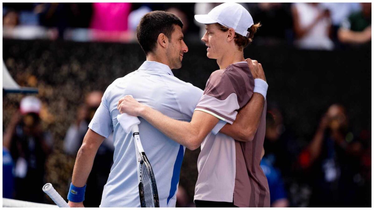 Novak Djokovic and Jannik Sinner