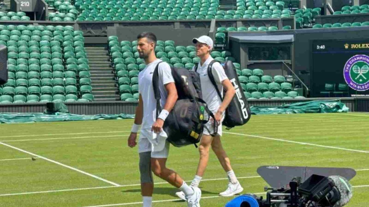 Novak Djokovic and Jannik Sinner