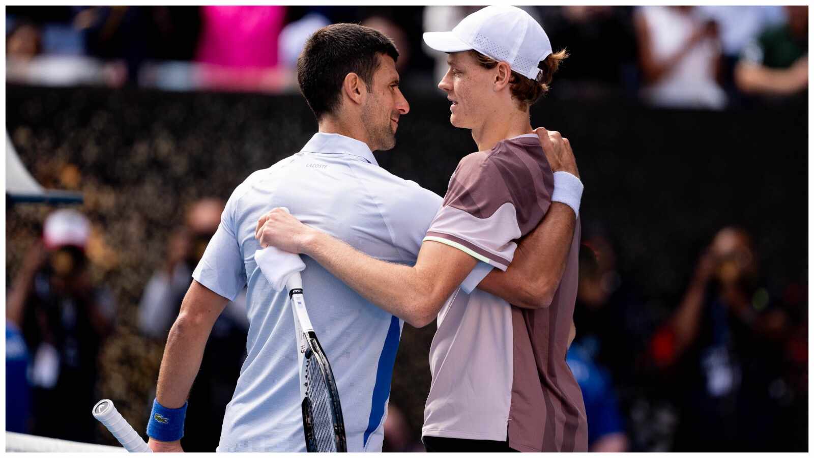 Jannik Sinner spotted with Novak Djokovic’s racket in training ahead of the Paris Masters