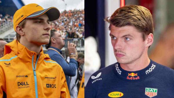 Oscar Piastri [L] Max Verstappen [R]