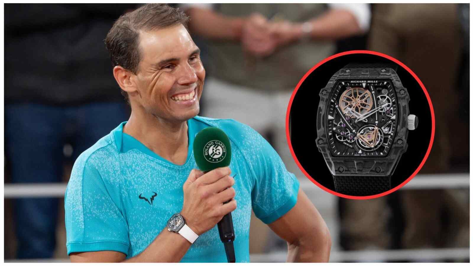 $220 million worth Rafael Nadal sported a luxurious $1.1 million Richard Mille watch in possibly his last French Open match