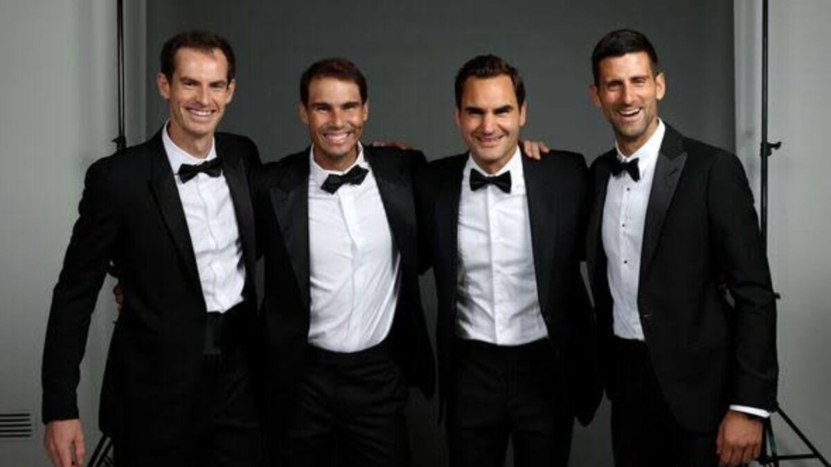 Rafael Nadal, Roger Federer, Novak Djokovic and Andy Murray