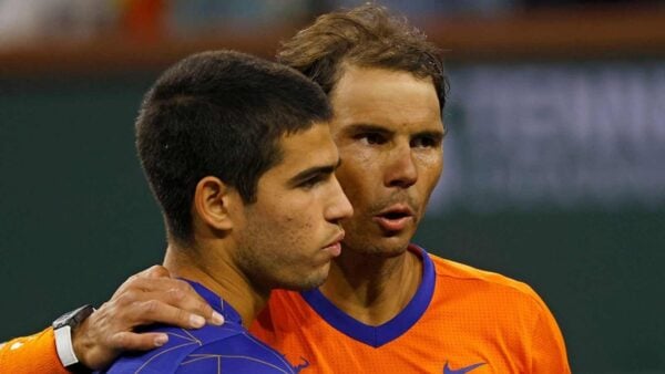 Rafael Nadal and Carlos Alcaraz