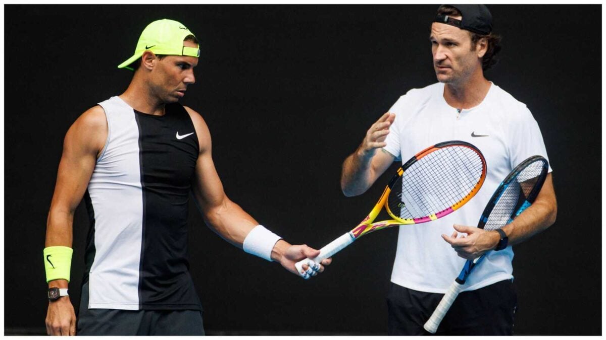 Rafael Nadal and Carlos Moya