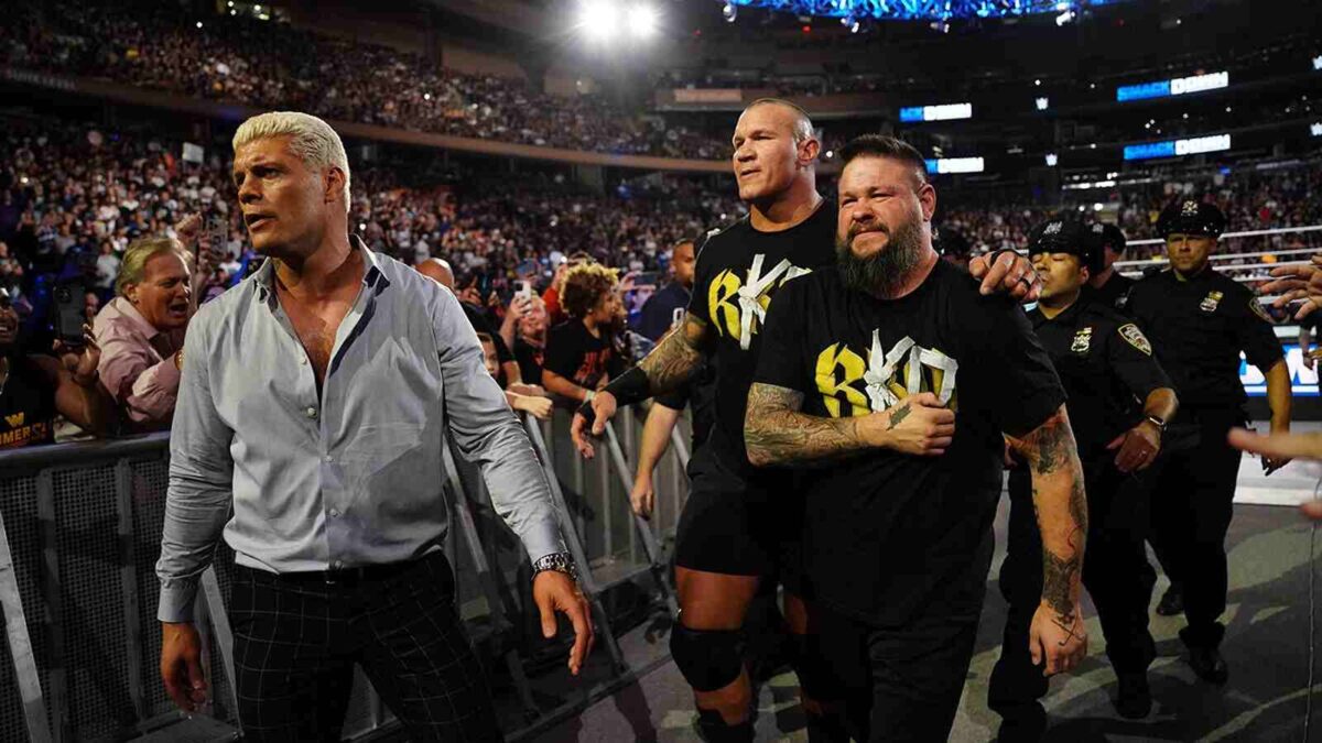 Cody Rhodes, Randy Orton and Kevin Owens