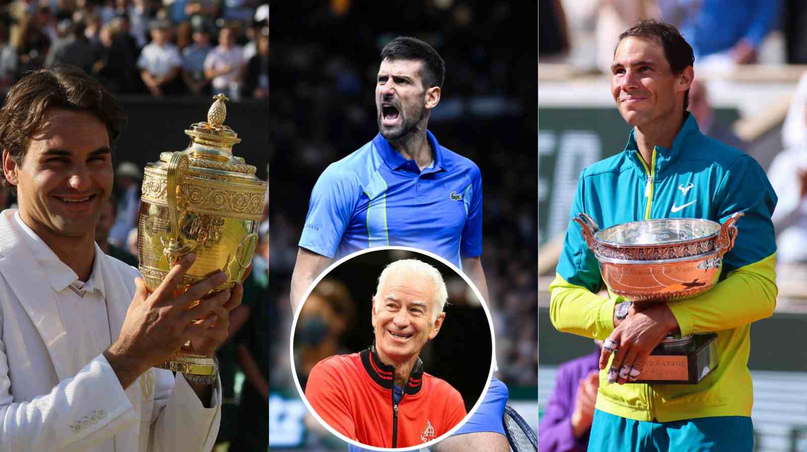 John McEnroe: “It’s not fair that Novak Djokovic is the villain while Roger Federer and Rafael Nadal get love”