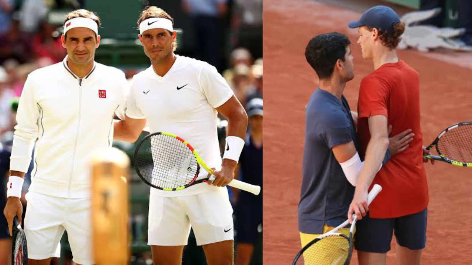 Roger Federer hails Carlos Alcaraz and Jannik Sinner but still holds back from comparing them to him and Rafael Nadal