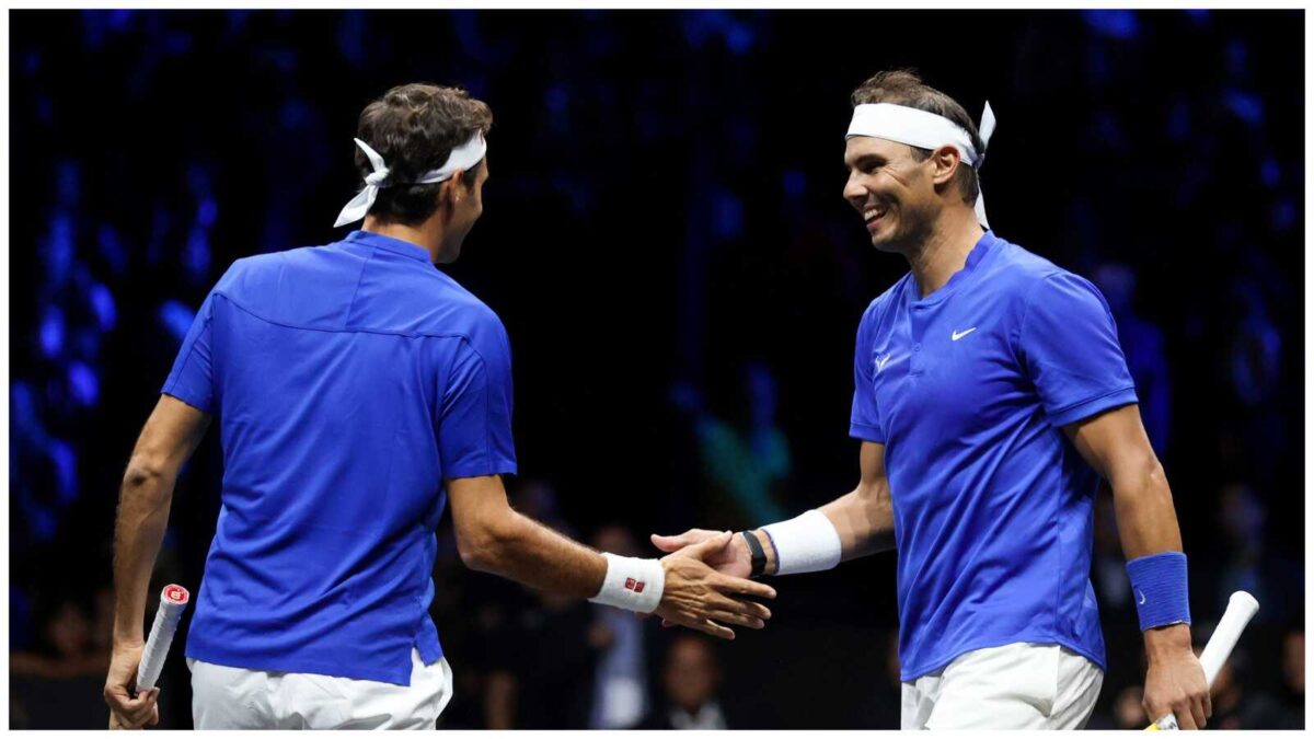 Roger Federer and Rafael Nadal