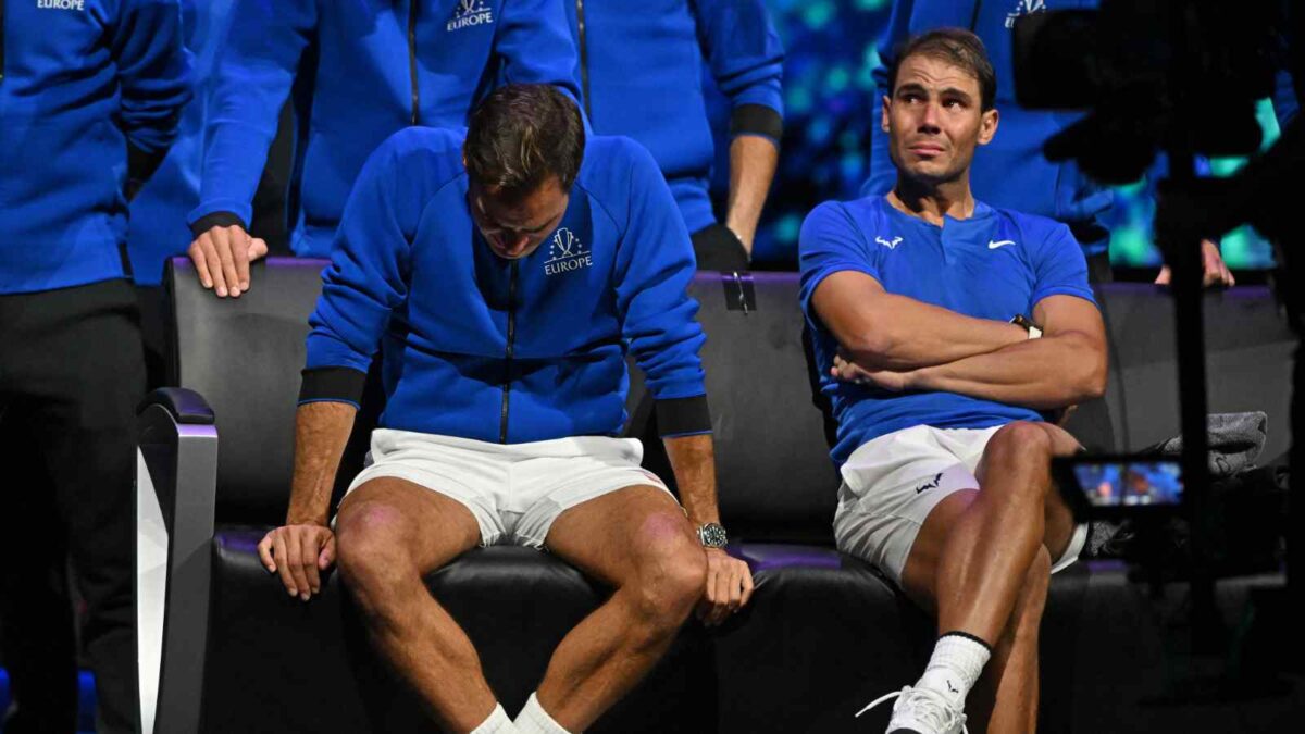 Roger Federer and Rafael Nadal at 2022 Laver Cup