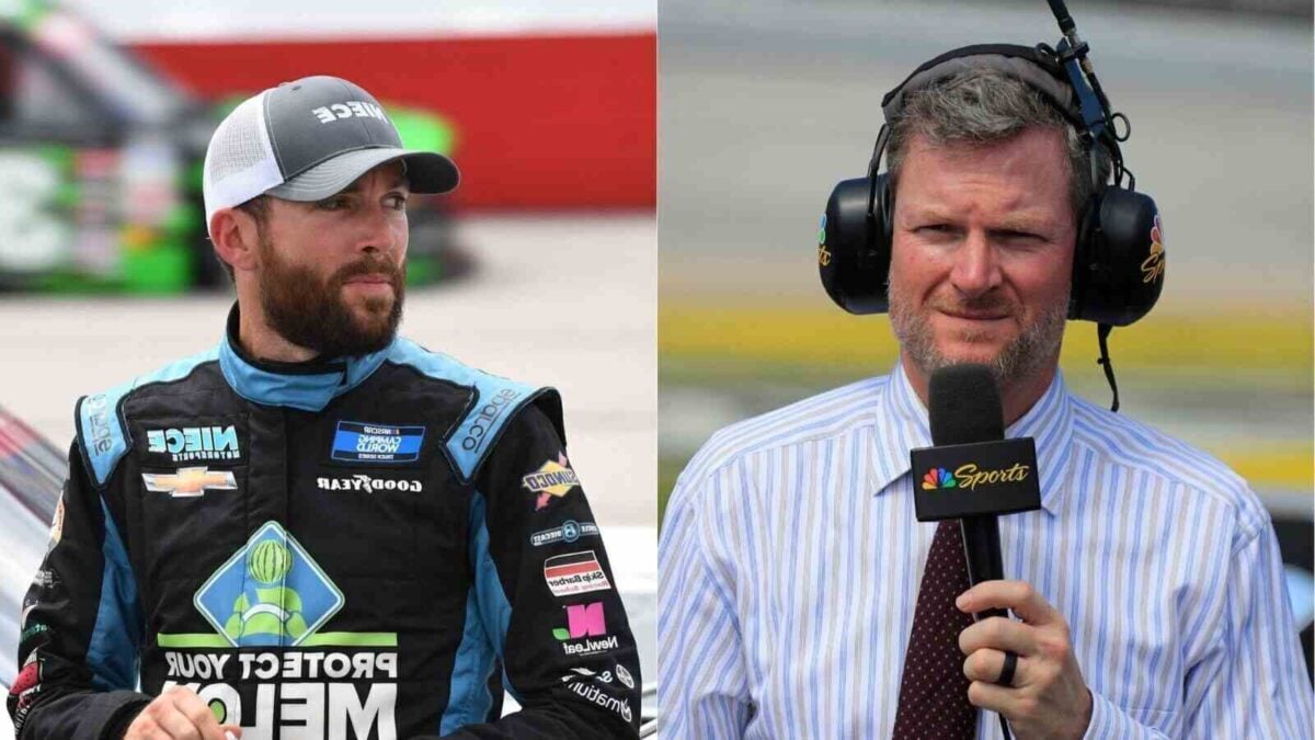 Ross Chastain and Dale Earnhardt Jr.
