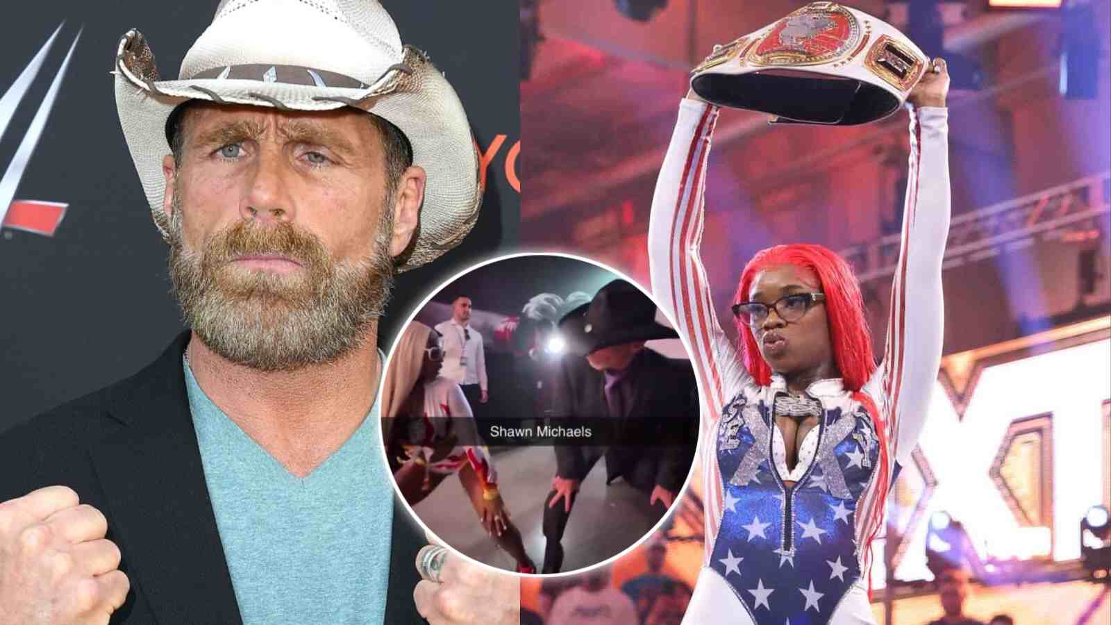 WATCH: ” The collab we didn’t know that we needed”- Wrestling fans go berserk as WWE legend Shawn Michaels twerks with Sexyy Red backstage