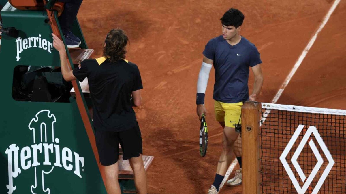 Stefanos Tsitsipas and Carlos Alcaraz