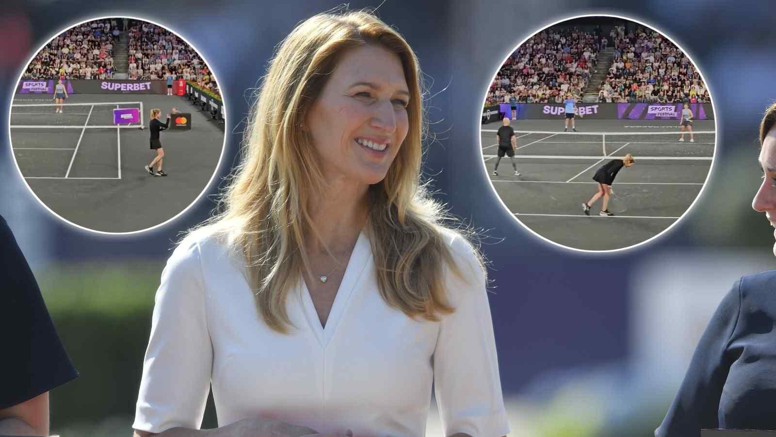 WATCH: “Steffi, will you marry me?” – Steffi Graf gets another marriage proposal on court, fans react