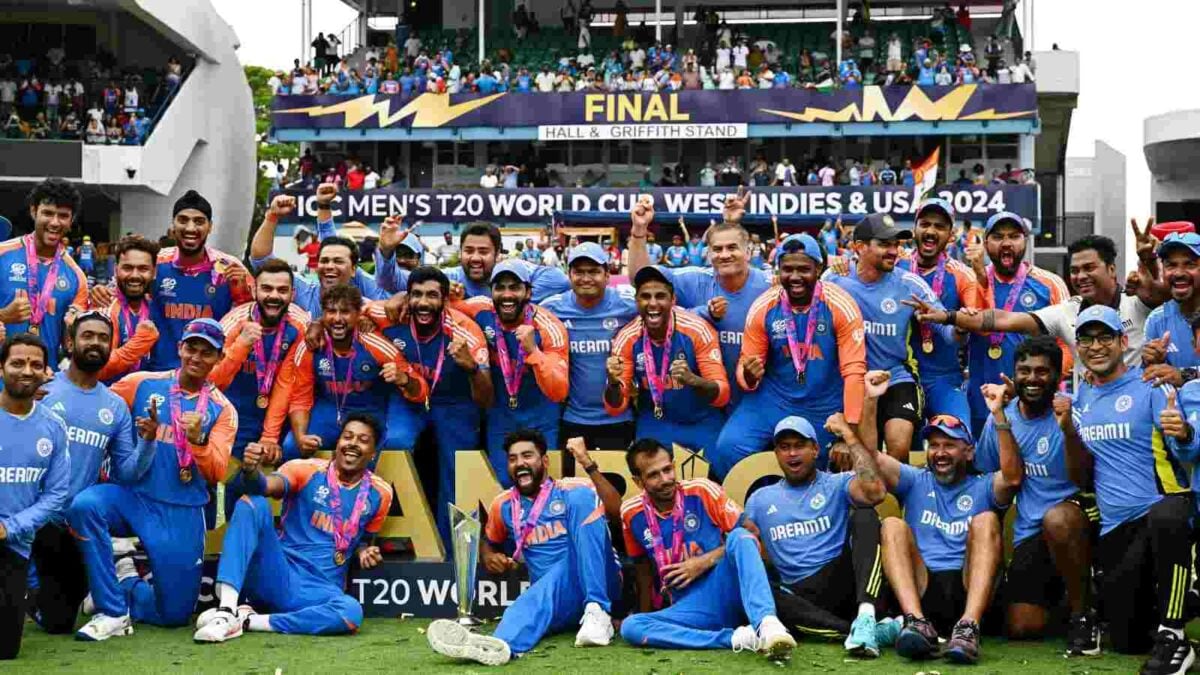 MS Dhoni congratulated Team India after the T20 World Cup 2024 win