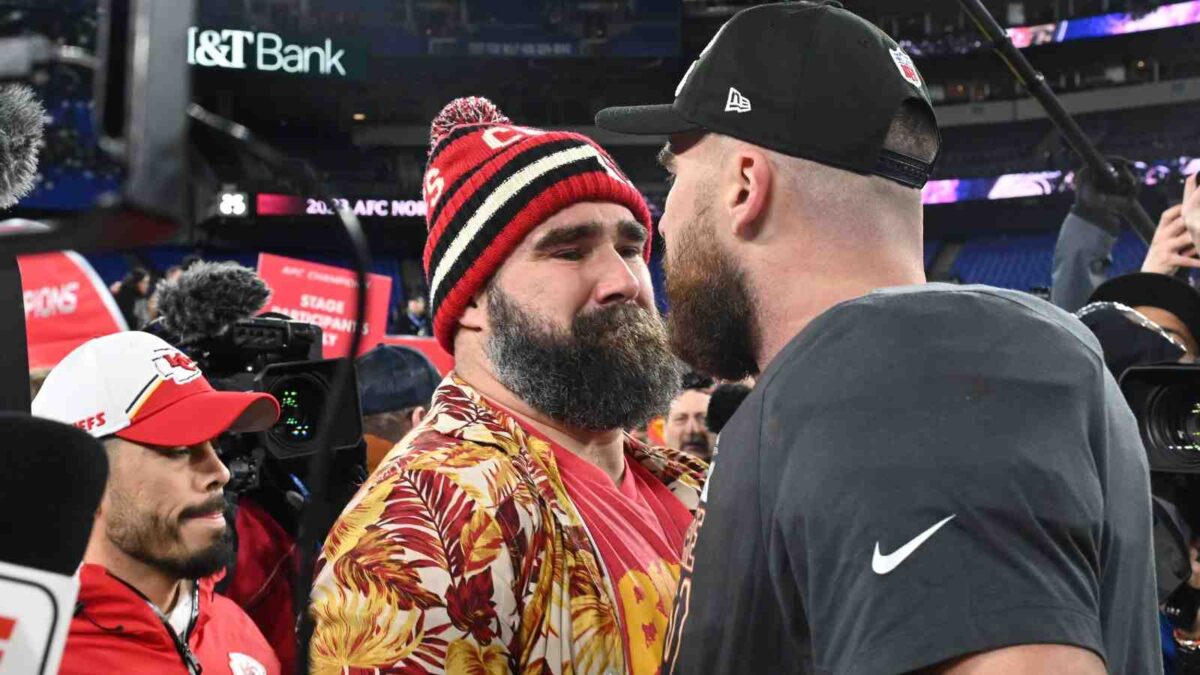 Travis Kelce and brother Jason Kelce and their brotherly bond and banter has propelled the New Heights podcast to the top