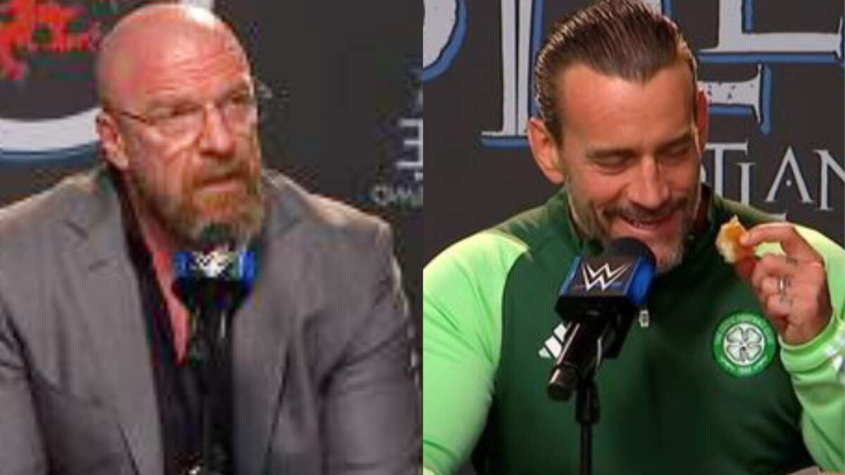 Triple H and CM Punk 