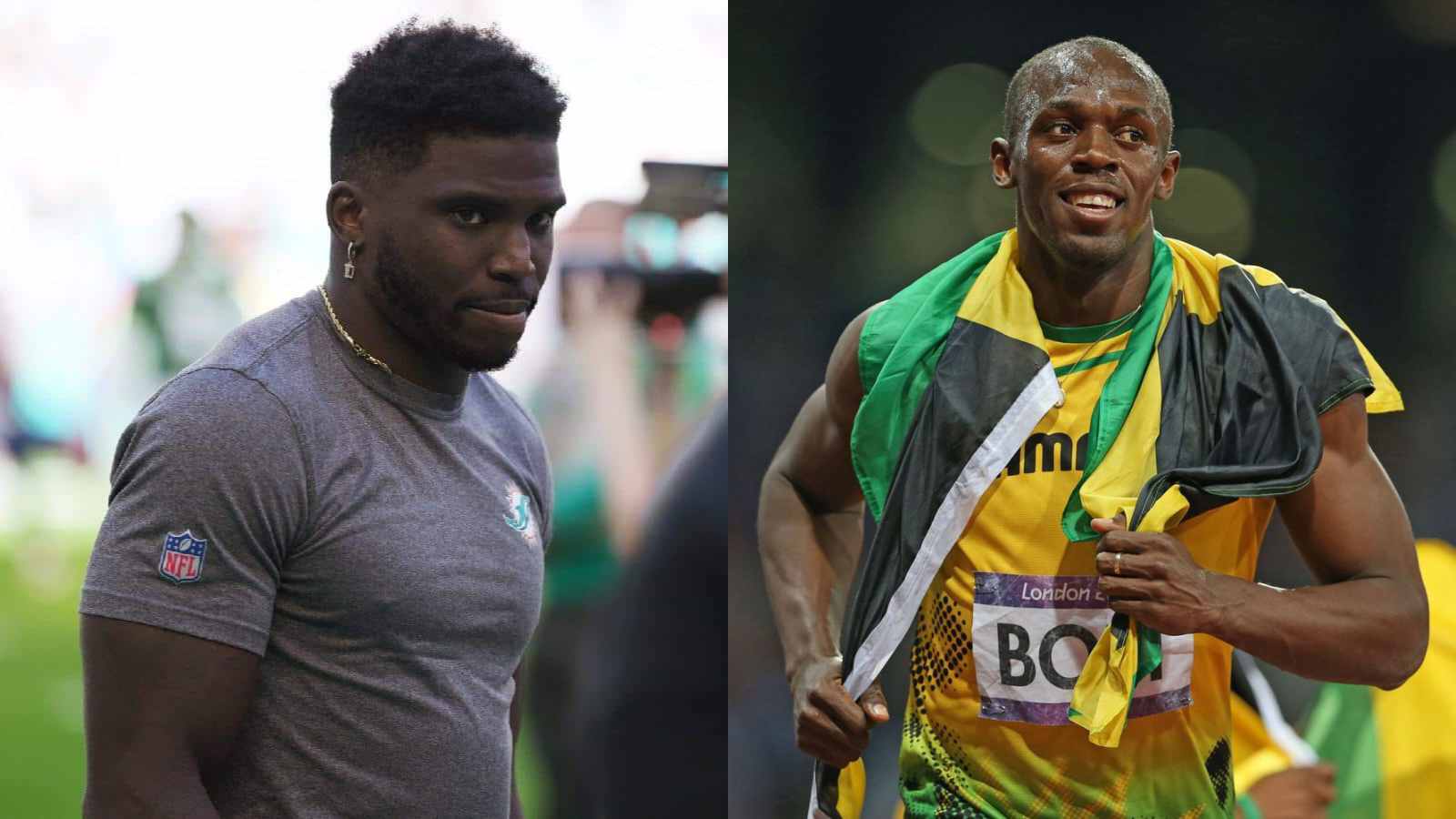 Tyreek Hill engages in banter with ‘old guy’ Usain Bolt over who’ll win in a 40-yard dash: “I’ll come to Jamaica to whoop you”