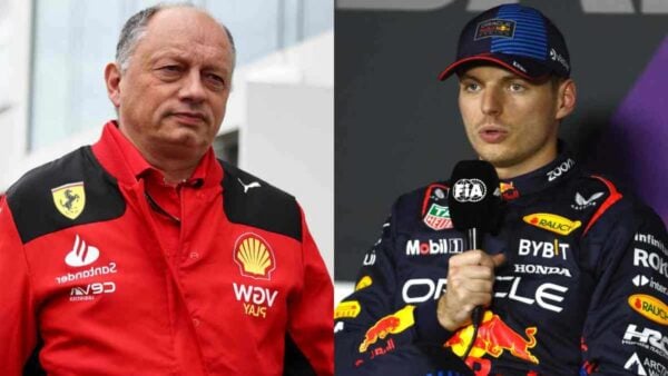 Fred Vasseur and Max Verstappen (via IMAGO)