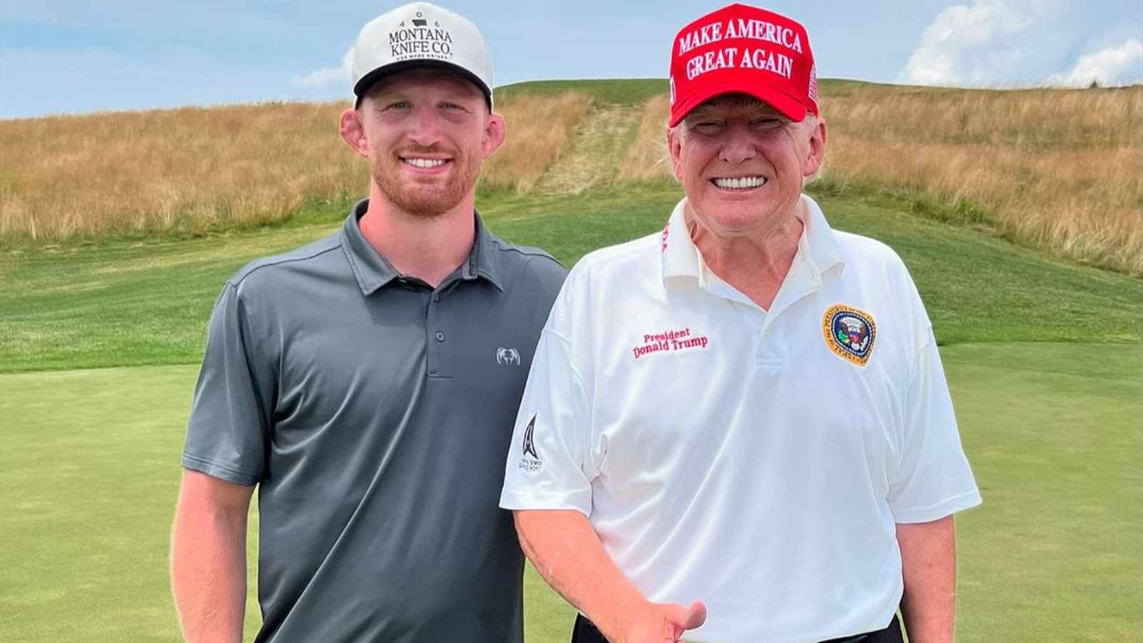 UFC superstar Bo Nickal tags along with Donald Trump & friends for ‘great round of golf’