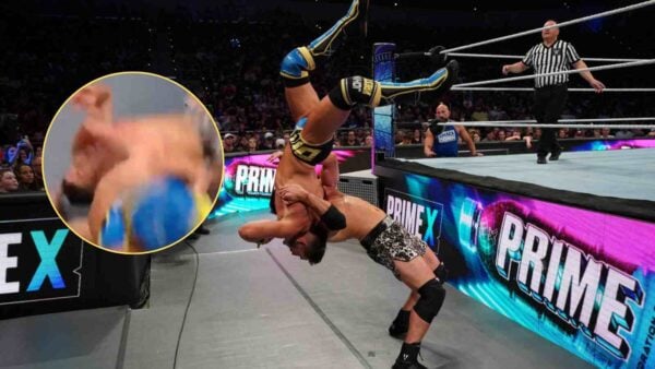 Johnny Gargano almost lands on his head