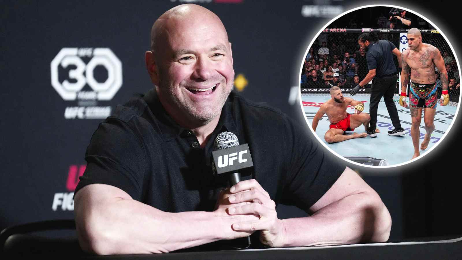 “Sounds like a f**kig mass shooting here!” Helicopter noises interrupt Dana White’s passionate UFC 303 press conference 