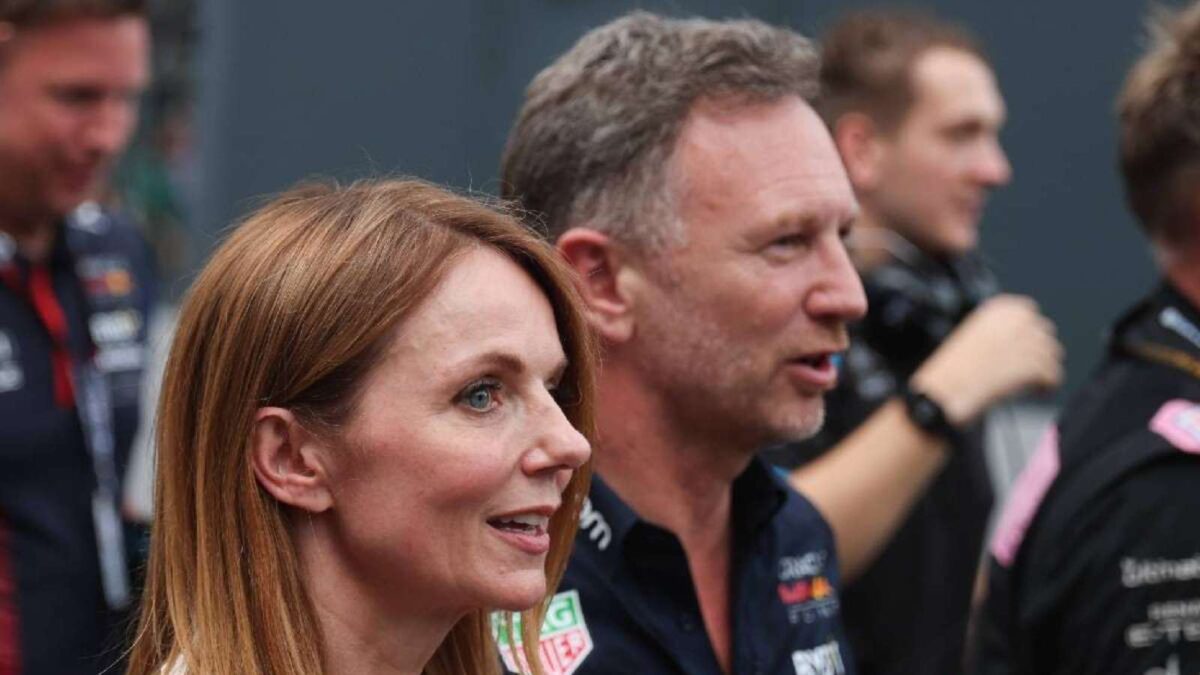 Geri Halliwell and Christian Horner (via IMAGO)