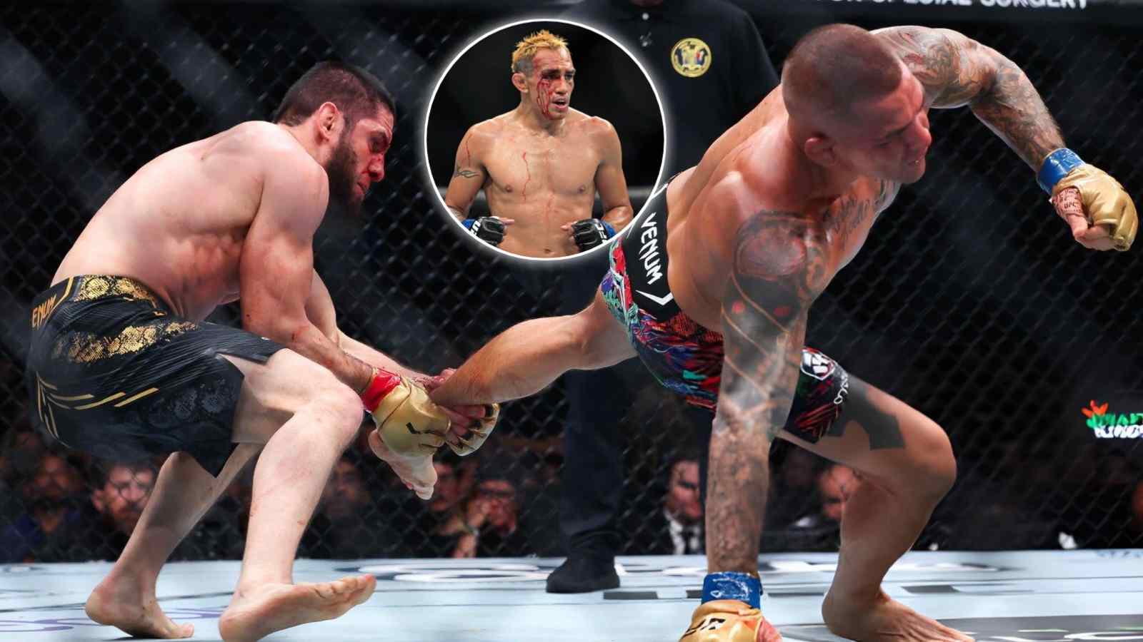 Islam Makhachev made Tony Ferguson’s famous threat come true against Dustin Poirier at UFC 302