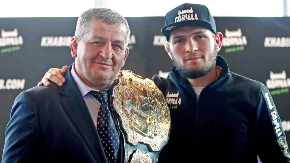 Khabib Numagomedov and his father, Abdulamanap Nurmagomedov