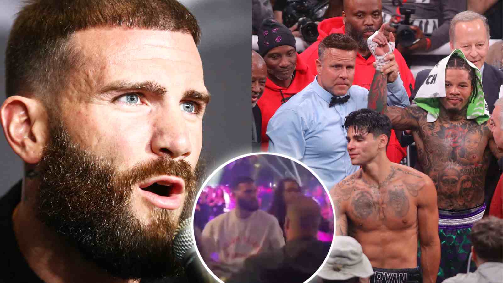 WATCH: Ryan Garcia hit with beer for dissing Caleb Plant’s wife at Gervonta Davis fight