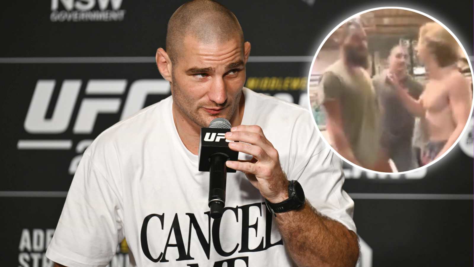 “Don’t speak to my wife I’m going to hit you!” UFC star Sean Strickland and brother get into altercation with rock-climbing instructors